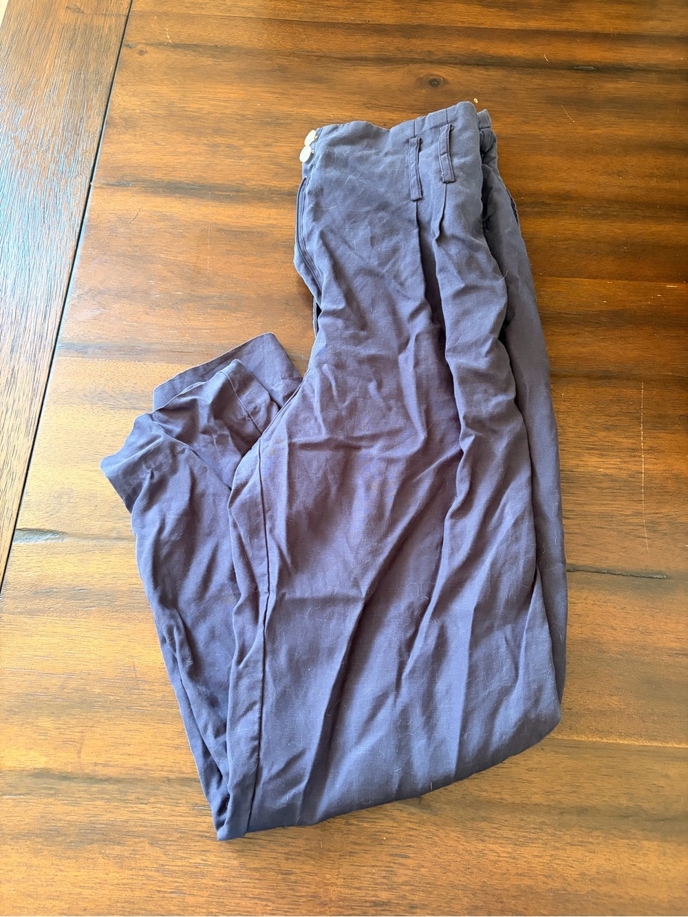 Womens Casual Lightweight Navy Pants